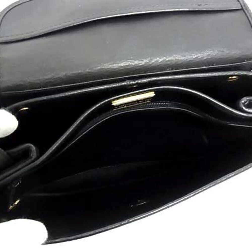 CHRISTIAN DIOR Black Leather Shoulder Bag - Picture 6 of 6